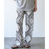mili an deni/ミリアンデニ mili an deni ペイズリー＆ドットカットプリーツパンツ/508270610