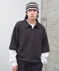 PAL OUTLET/【Kastane】ヘビーウェイトカットソーハーフジップポロシャツ/508270722