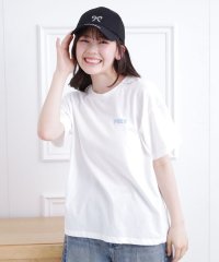PINK-latte/接触冷感 バックハートロゴTシャツ/508270734