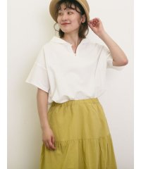 Samansa Mos2/【クールコットン】柄アソートスキッパーチュニック/508270752