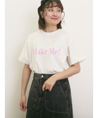 Samansa Mos2/【UVカット】スラブ天竺ロゴプリントTシャツ/508270788