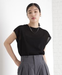 THE SHOP TK/ラメシアーフレンチ袖トップス【セットUP可/洗濯機OK】/508270875