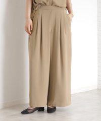 THE SHOP TK/タックワイドパンツ【接触冷感/UV/洗濯機OK/セットUP可】/508270876