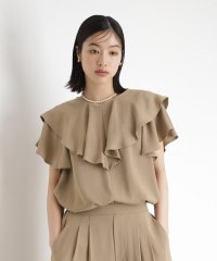 THE SHOP TK/フリルブラウス【接触冷感/洗濯機OK/UV/セットアップ可】/508270880