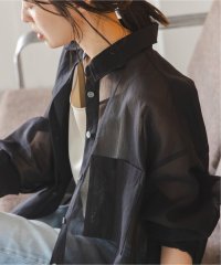 NOBLE/アキハストライプオーバーシャツ/508270901