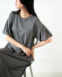 OTONA/オトナ OTONA 接触冷感×UVカット機能付き リラックスバルーン袖ワンピース/508270947