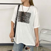 non-hedge/ノンヘッジ non－hedge ヒョウ柄ビッグTシャツ/508270962
