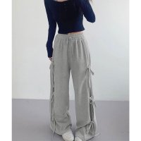 miniministore/ミニミニストア miniministore スウェットパンツサイドリボンワイドパンツ/508270976
