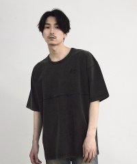 RATTLE TRAP/古着風ピグメント切替Tシャツ/508271029