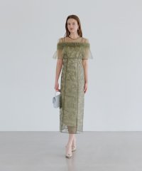 Leja/レジャ Leja 3WAYフラワーチュールアシンメトリーIラインドレス2点セット美脚効果結婚式 パーティードレス 成人式 二次会 同窓会 お呼ばれ オケージョン/508271050