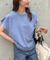 marvelous by Pierrot/マーベラス バイ ピエロ marvelous by Pierrot 軽撥水・防汚タックスリーブドルマンTシャツ/508271057