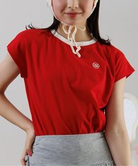 ALGY/フレンチスリーブワンポイントシシュウT/508013189