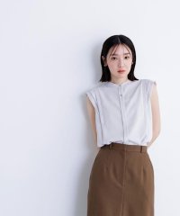 NATURAL BEAUTY BASIC/デザインショルダーブラウス/508241229