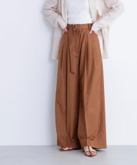 NATURAL BEAUTY BASIC/デザインベルトワイドパンツ/508256963