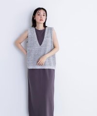 NATURAL BEAUTY BASIC/Vネックニットベスト＆ナローワンピース/508266520