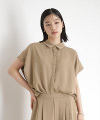 THE SHOP TK/衿付きブラウス【接触冷感/洗濯機OK/UV/セットアップ可】/508270881