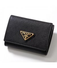 PRADA/プラダ PRADA PRADA 三つ折り財布 1MH042 QHH トライアングルロゴ/508271209