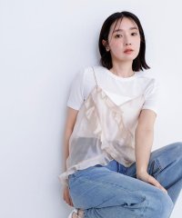 NATURAL BEAUTY BASIC/シアーフリルキャミソール/508271486