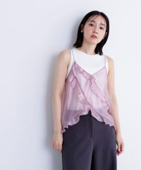 NATURAL BEAUTY BASIC/シアーフリルキャミソール/508271486