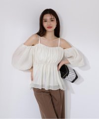 PROPORTION BODY DRESSING/シャーリングオフショルブラウス/508271494