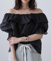 FREE'S MART/［MFM］シアーチェックラッフルフリル2wayブラウス/508271522