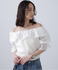 FREE'S MART/［MFM］シアーチェックラッフルフリル2wayブラウス/508271522