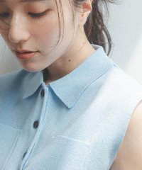 N Natural Beauty Basic/ラメ混ポロエリニット/508271535