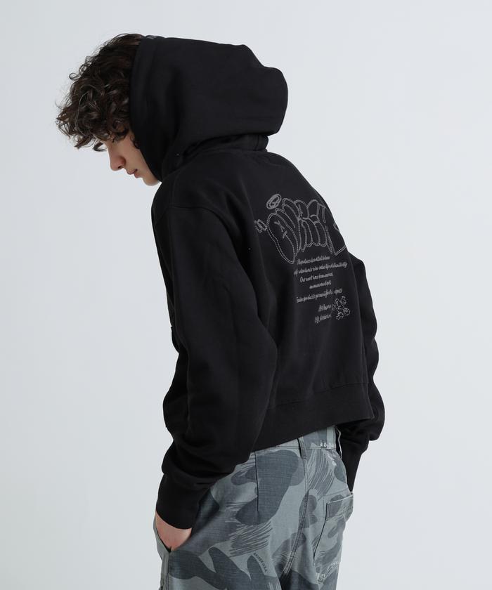 0658 グラフィックパーカー WOMAN/直営店限定》GRAFFITI EMBROIDERY PARKA/グラフィティ刺繍