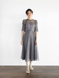 petirobe/プチローブ petirobe ボリュームショルダーバイカラードレス/508271579