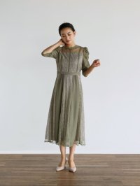 petirobe/プチローブ petirobe ボリュームショルダーバイカラードレス/508271579