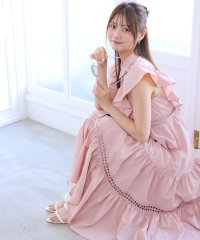 AND COUTURE/コットンレースフリルシャツワンピース/508184143