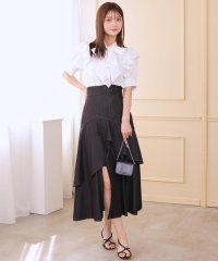 AND COUTURE/デニムライクレイヤードフリルスカート/508208866