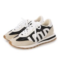 ami paris/アミパリス Ami Paris Logo Patch Round Toe Rush Panelled Sneaker/508270043