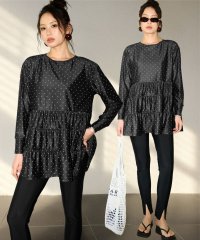 OSYAREVO/オシャレボ OSYAREVO 【ネット限定】【紫外線カット率99.9％以上】フレア ラッシュガード レギンス セットアップ 水着 体型カバー レディース/508270210