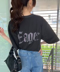 me Jane/ミージェーン me Jane きらきらラインストーン×刺繍Tシャツ/508272372