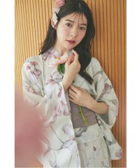 tocco closet/トッコクローゼット tocco closet 【トップス＆ワンピース＆帯の3点セット】2WAY♪可憐に咲き誇る、鈴蘭×菖蒲柄セパレート浴衣/508272746