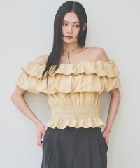 AND COUTURE/6/13(金)発売ボリュームフリルオフショルブラウス/508272945