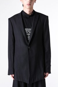 JULIUS/ユリウス JULIUS WOOL/VISCOSE CREPE BLAZER/508273314
