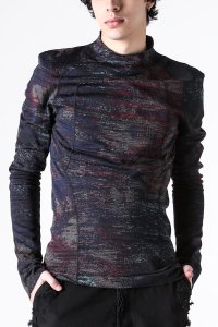 JULIUS/ユリウス JULIUS GRAPHICAL JACQUARD KNIT KNIT LONG SLEEVE T－SHIRTS/508273320