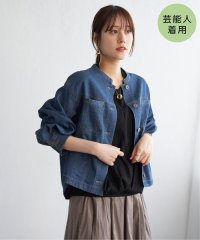 ikka/メッシュデニムブルゾン/508122071