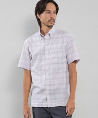 MACKINTOSH LONDON/パナマチェック半袖ボタンダウンシャツ/508133797