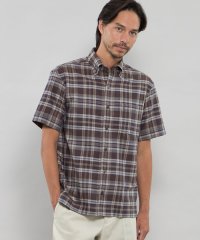 MACKINTOSH LONDON/パナマチェック半袖ボタンダウンシャツ/508133797