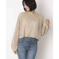 STYLEBLOCK/スタイルブロック STYLEBLOCK E綿タッチメッシュニットショートプルオーバー/508182246