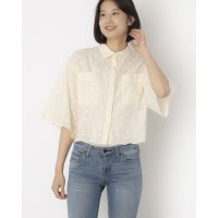 STYLEBLOCK/スタイルブロック STYLEBLOCK スカラップコットンレースハーフスリーブブラウス/508207925