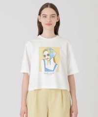 BLUE LABEL CRESTBRIDGE/【星陽子コラボ】ピマコットンプレーティング天竺イラストワイドTシャツ/508237078