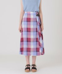 BLUE LABEL CRESTBRIDGE/クレストブリッジチェックカラミクロスロングスカート/508237084