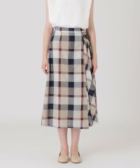 BLUE LABEL CRESTBRIDGE/クレストブリッジチェックカラミクロスロングスカート/508237084