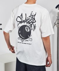 MAGASIN DE MODE CONTACT/マガジンデモードコンタクト MAGASIN DE MODE CONTACT ビリヤードプリントTシャツ/508265110