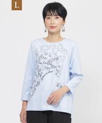 エヴェックス バイ クリツィア　Lサイズ/【L】【WEB・一部店舗限定】【接触冷感】【ウォシャブル】パンサーエンブロイダリー七分袖カットソー/508267750