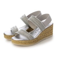 ITALIAN SHOEMAKERS/イタリアンシューメーカーズ ITALIAN SHOEMAKERS ラインストーンリボン厚底サンダル/508268131